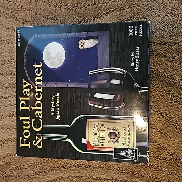 Foul Play & Cabernet A Mystery Jigsaw Puzzle 1000 piece puzzle - Picture 1 of 1